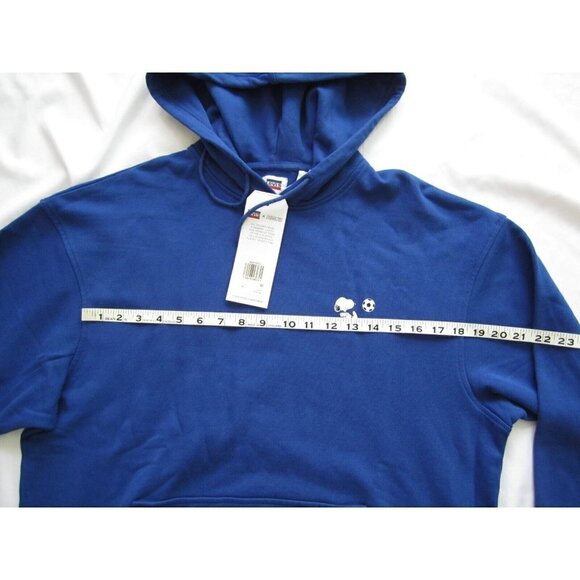 New W/ Tag 2020 Levi's x Peanuts Relaxed Snoopy Blue Pullover Hoodie Size M - Picture 2 of 8